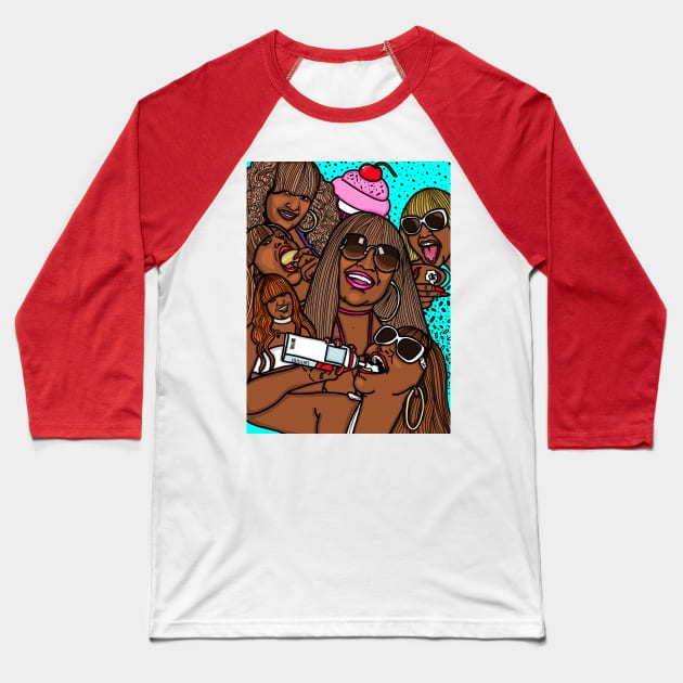 CupcakKe Baseball T-Shirt by COLORaQUEEN